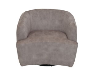 Draai fauteuil -  Wit/zwart - Adore 01 - Velours/metaal