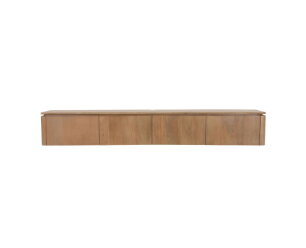 Zwevend tv meubel Dallas Naturel Mangohout 210 cm