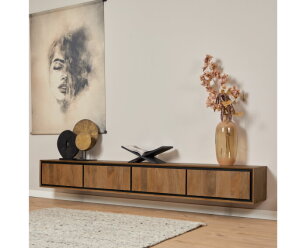 Zwevend tv meubel RichWood | 240 cm