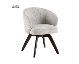 Brescia armchair swivel 180&deg; Espresso Puente 06 beige white