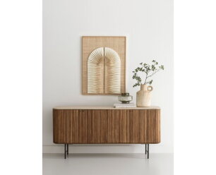 Dresser Lagoon, 4 doors,85x180x45 cm, teakwood + mortex