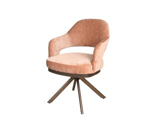 Eetkamerstoel Firenze poot Venus 360 anodic brown - be straight mocca mousse 234