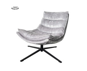 Venice Fauteuil - fabric BMG804 light grey (draaibaar)