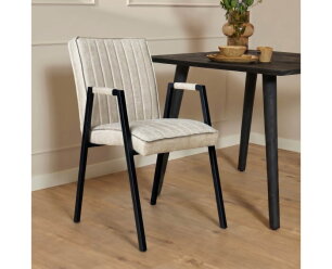 Eetkamerstoel Tivoli Bull | Beige | Met armleuning