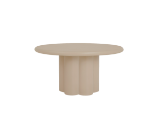 Melzo Eetkamertafel rond beige 130 cm