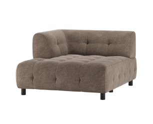 Louis 1,5-zits Chaise Longue Met Arm Links Chenille Coffee - WOOOD Exclusive