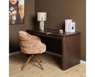 Bureau Dallas Bruin Mangohout 130 cm