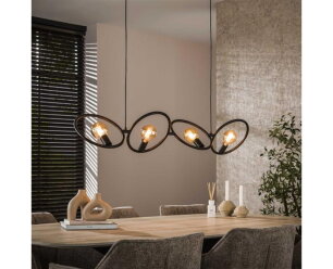 Hanglamp 4L Loop - Artic zwart