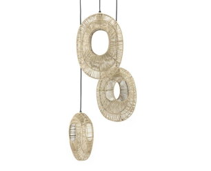 Pendant lamp Ovo cluster round - natural | BY-BOO