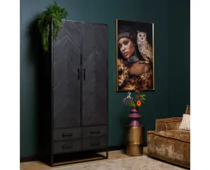 Kabinetkast New York | Mango Metaal | 90 cm
