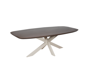 Eettafel Madison Walnut | 240 cm | Deens Ovaal | Poot Sand