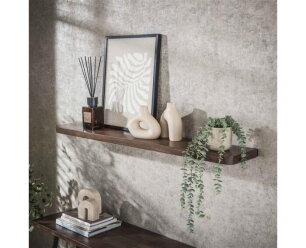 Wandplank 120 Carve - Massief acacia drift brown