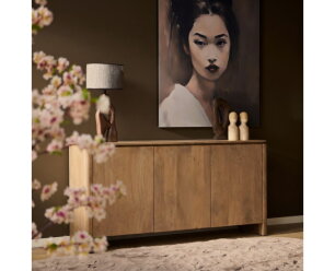 Dressoir Dallas Naturel Mangohout 165 cm