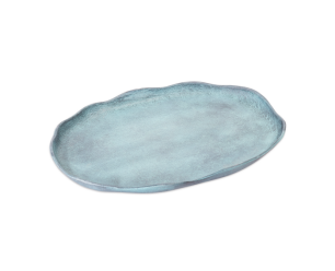 Blue Patina Oval Plate 50,5