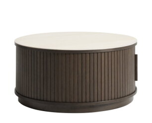 Salontafel Enna rond &Oslash;85 CM Zand keramiek