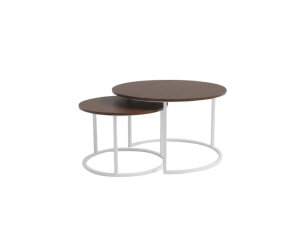 Barbados salontafel, rond, set van 2 - Welcome Home Collection