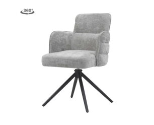 Rumo Armstoel - fabric ATS118-20 light grey (draaibaar)