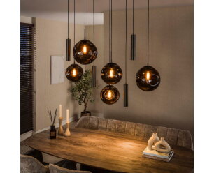 Hanglamp Stellar pendel 5+4L - Sienna bruin