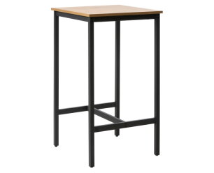 Bartafel Cesura vierkant eiken melamine 60x60x105 cm