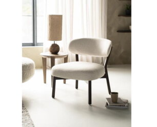 Fauteuil Mikky bruin - beige | Eleonora