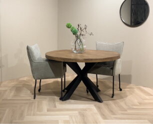 Ronde mango eettafel Brix Sturdy  140 cm (diameter)