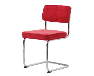Eetkamerstoel Rupert ribstof - Rood