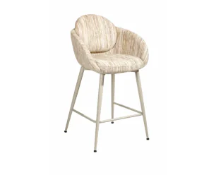 Barstoel Nice draaibaar Jupiter zwart - Be Handsome beige 170 - 65 cm