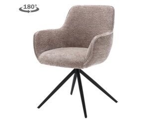 Fondo Armstoel - fabric Mona 120 Taupe (draaibaar)