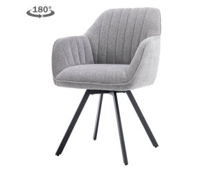 Bruno Armstoel -  fabric Nature 452 Blue grey (draaibaar)