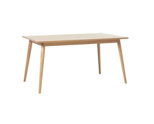 Eettafel Barrali rechthoekig - eikenfineer naturel - 150x90x75 cm - uitschuifbaar