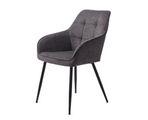 NOLAN ARMCHAIR SQUARE DARK GREY