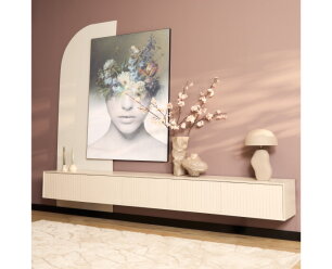Zwevend tv meubel Madison Sand | 280 cm