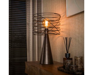Tafellamp Curl 1L - Urban bruin