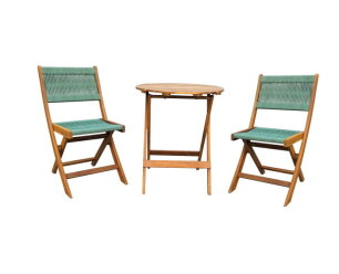 Lanzarote bistro set green FSC 100%
