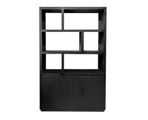 Wandkast Jaxx 145 cm - zwart | Livingfurn