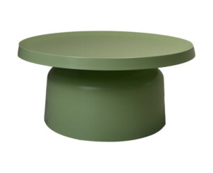 Salontafel Mara - 75x75x35 - Licht groen - Gepoedercoat metaal
