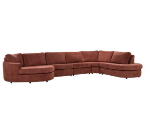 SEVN Selina modulaire hoekbank - Organisch - Yarra Oudroze - 423x251 cm - Zelf samen te stellen