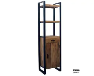 Britt 1 Door 1 Drawer Book Cabinet 55