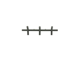 Wall coat rack Matto 3 53x23cm - black | BY-BOO