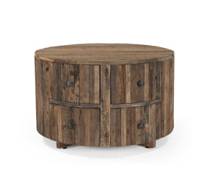 Salontafel Rond met 4 Laden Roots