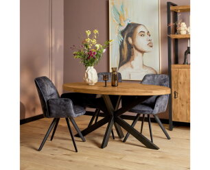 Eetkamertafel Denver | Ovaal | Mangohout | 180 cm