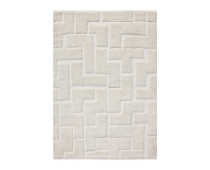 by fonQ Maze Vloerkleed - Off White - Rechthoekig - 160 x 230 cm