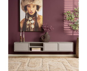 Zwevend tv meubel Ambiance Taupe | 200 cm