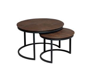 Salontafel Otik Brown Oak | 70 cm | Set van 2