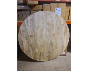 Tafelblad rond 4 cm massief  ONBEHANDELD mangohout kopen? | Meubelplaats.nl