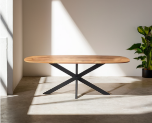 Eettafel Colorado Deens ovaal mangohout 240x110 cm