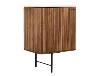 Dresser Lagoon, 4 doors,85x180x45 cm, teakwood + mortex