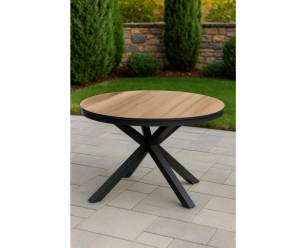 Tuintafel Milano rond &Oslash;120cm - Houtkleur