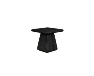 Asti Bijzettafel vierkant zwart 60 cm