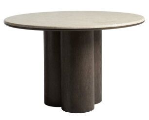 Eettafel Piazze rond marmer &Oslash;120 CM - Beige